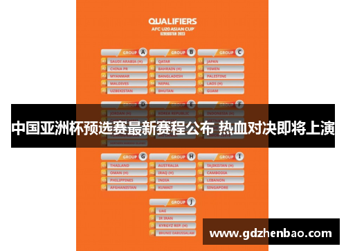 中国亚洲杯预选赛最新赛程公布 热血对决即将上演