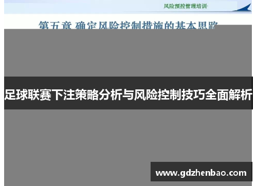 足球联赛下注策略分析与风险控制技巧全面解析